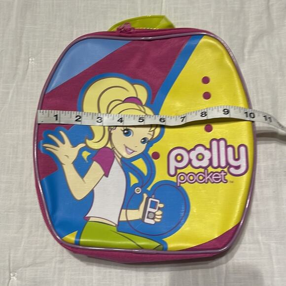Polly pocket  zip open carry bag case pink yellow - Picture 4 of 12